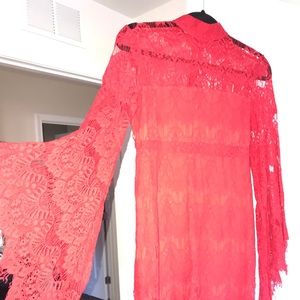 MINKPINK Red lace dress